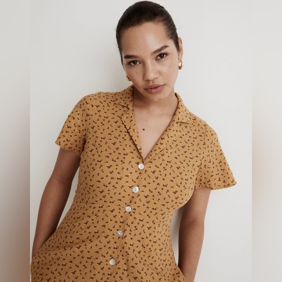 Madewell Kacie Mini Shirtdress in Bitsy Bouquet Size 00 - Picture 11 of 13